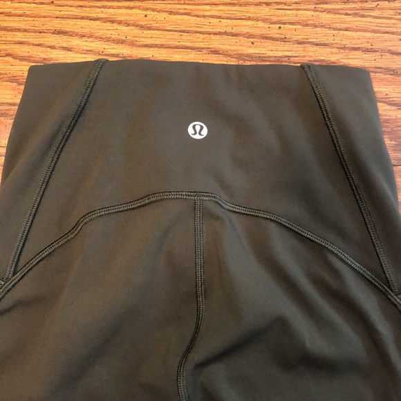 Lululemon Train Times 7/8 Pant Dark Olive - Picture 8 of 16
